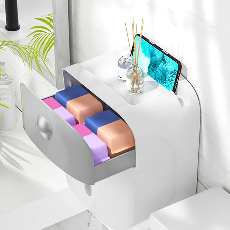 Waterproof Wall-Mounted Toilet Paper Holder