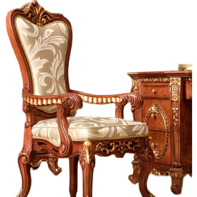 Luxury Carved Wood Office Furniture