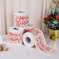 NEW Christmas Pattern Series Print Roll Paper Toilet Paper Santa Claus Reindeer Decoration Supplies Theme Holiday New Year Gifts