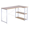 L-Shaped Office Desk with Shelves