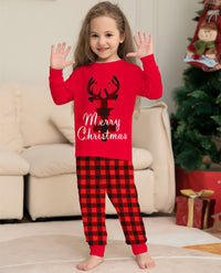 Plaid Elk Family Pajama Set