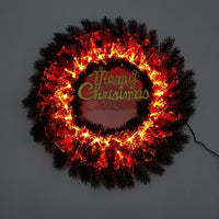 Christmas Berry Wreath with Luminous Letters