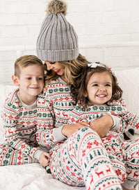 Festive Family Joy Pattern Pajamas