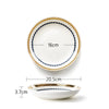 Nordic Gold Trim Tableware Set