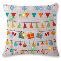 Flashing LED Christmas Pillowcase