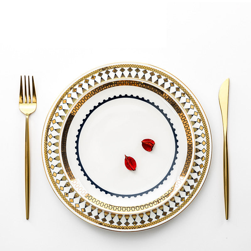 Nordic Gold Trim Tableware Set