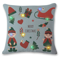 Flashing LED Christmas Pillowcase