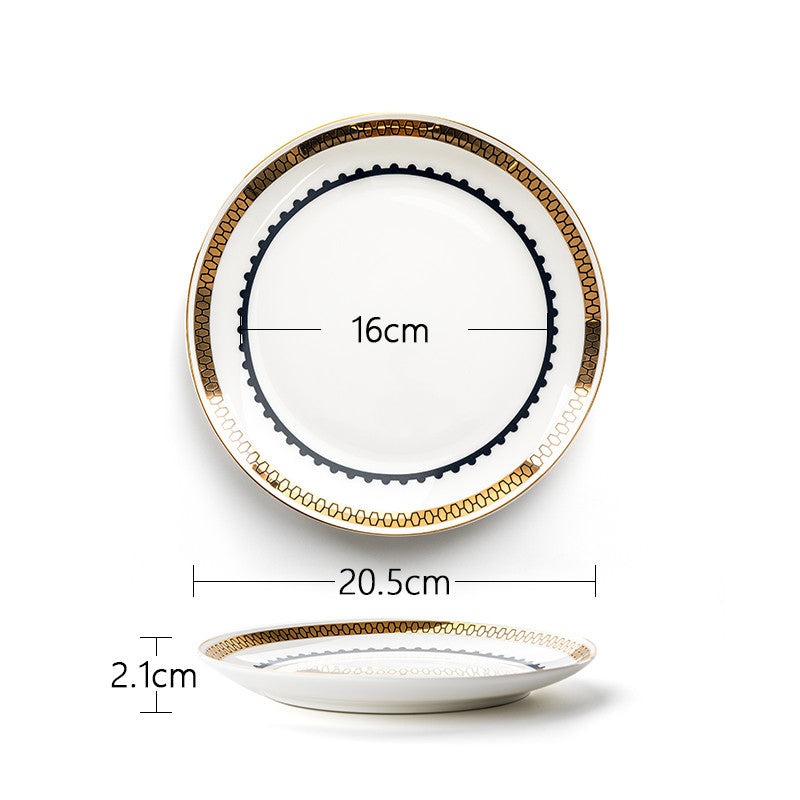 Nordic Gold Trim Tableware Set