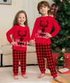 Plaid Elk Family Pajama Set